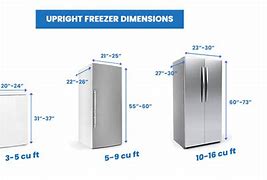 Image result for How to Measure the Cubit Feet of a Kenmore Small Upright Freezer