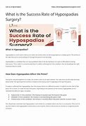 Image result for Hypospadias and Success Rates