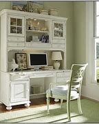 Image result for Antique White Desk with Drawers