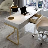 Image result for High-End White Writing Desk