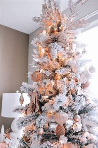 Image result for Rose Gold and Teal Christmas Decor