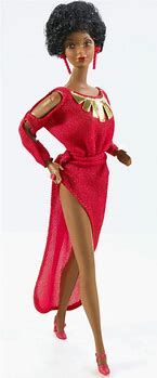 Image result for Women Barbie Doll Black
