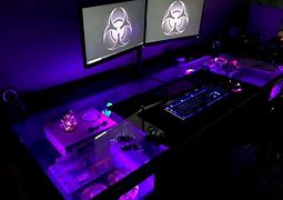 Image result for Desk with PC