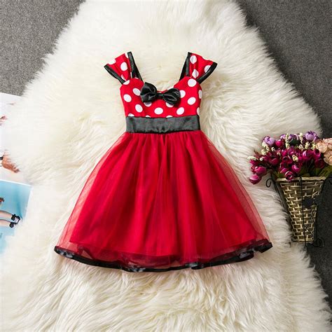 Baby Kids Girls Clothes Dresses For Girl Dot Pattern Red First Birthday  
