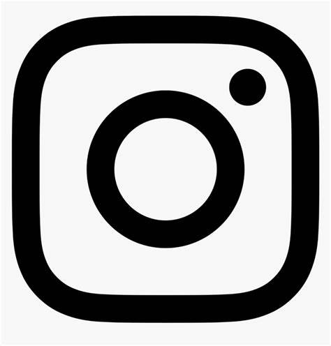 Instagram Logo Black Transparent - Instagram Logo Black Png, Png Download - kindpng