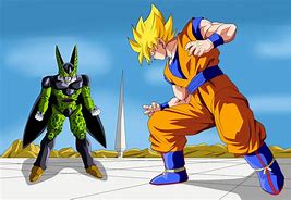 Image result for Goku vs Cell Full Color