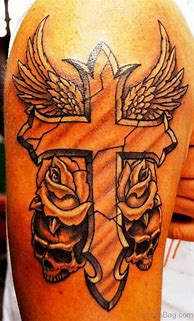 Image result for Beautiful Cross Tattoo Designs
