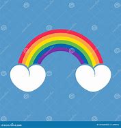 Image result for Half Rainbow with Cloud and Hearts