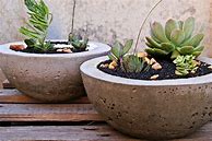 Image result for Make Your Own Concrete Planters