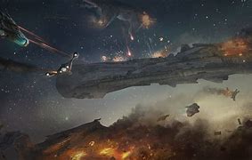 Image result for Science Fiction Space Battle Art