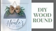 Image result for How to Make a Round Wood Door Hanger