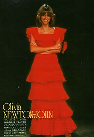 Image result for Olivia Newton-John Poster Red Dress Japanese