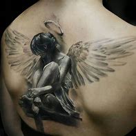 Image result for Realistic Angle Angel Tattoo