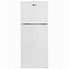 Image result for Frigidaire Refrigerator White 297441903 Top Freezer