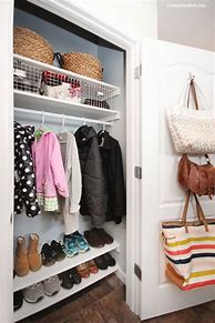 Image result for Coat Closet Organization Shelves