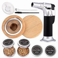 Image result for Virego Cocktail Smoker Infuser Kit For Drinks, Old Fashioned Chimney Drink Smoker, Bourbon, Whiskey Smoking Kit With Wood Chips, A Gift For Whisky