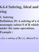 Image result for Subring