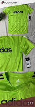 Image result for Green Adidas Shirt with White Stripes