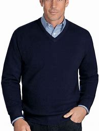 Image result for Men's Navy V-Neck Sweater