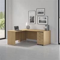 Image result for wooden l-shaped office desk
