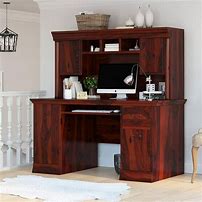 Image result for Solid Wood Desks with Drawers for Home Office