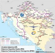 Image result for Croatia Rail Map