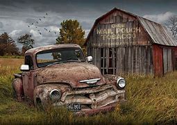 Image result for Old Chevy Truck and Barn