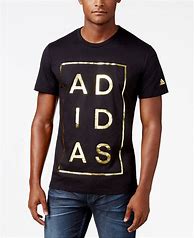 Image result for Gold Adidas White T-Shirt for Men