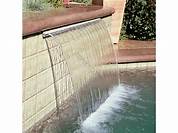 See related image detail. POOL360 - 4'X12" LIP CLEAR SHEER DESCENT WATERFALL