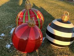 Image result for Christmas Yard Ornament, Black Stripe - Grandin Road