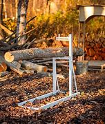 Image result for Log Holders for Cutting Firewood