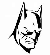 Image result for Batman Head Black and White