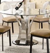 Image result for Glass Top Pedestal Dining Table