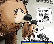 Image result for Russian Bear Ukraine Cartoon