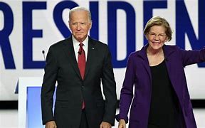 Image result for Biden Warren Debate Image