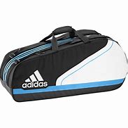 Image result for Adidas Tennis Bag Black and Scarlet