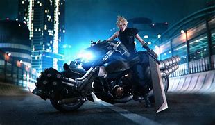 Image result for Cloud FF7 Wall Scroll Bike