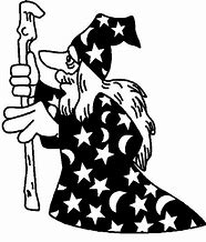 Image result for Wizard Clip Art Black and White