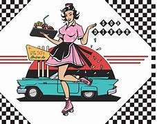 Image result for retro 50s diner clipart