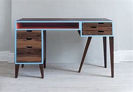 Image result for Mid Century Wood Desk