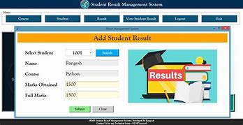 Image result for Student Result Management System