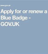 Image result for applying for a blue badge