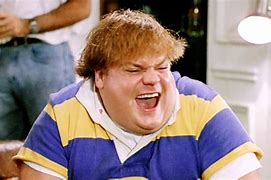 Image result for Chris Farley Double Chin Smile