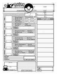 Image result for Tabletop RPG Character Sheet