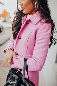 Image result for Pink Dress Coat Style