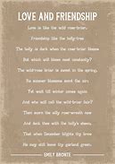 Image result for Love and Friendship Poem