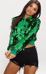 Image result for Green Cropped Jacket