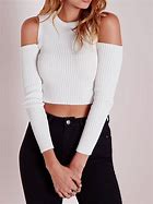 Image result for Short Hoodie Cropped Sweater