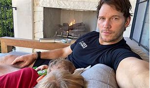 Image result for Chris Pratt Wife and Child