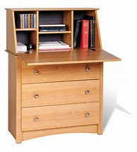 Image result for Small Secretary Desk with Drawers